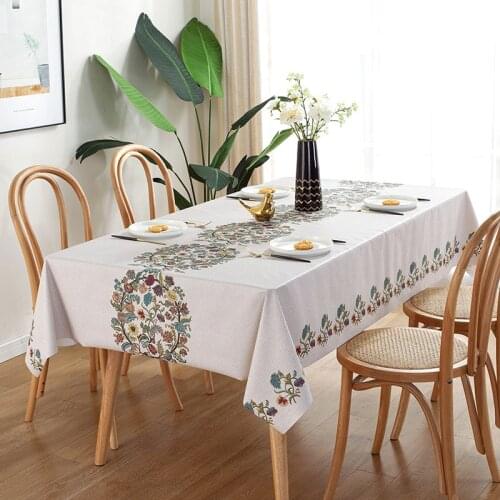 1Pc Party Decoration Dinner Table Cloth Waterproof Pvc Oilcloth Tablecolth Rectangular Table Cover Plastic Kitchen Mat Modern