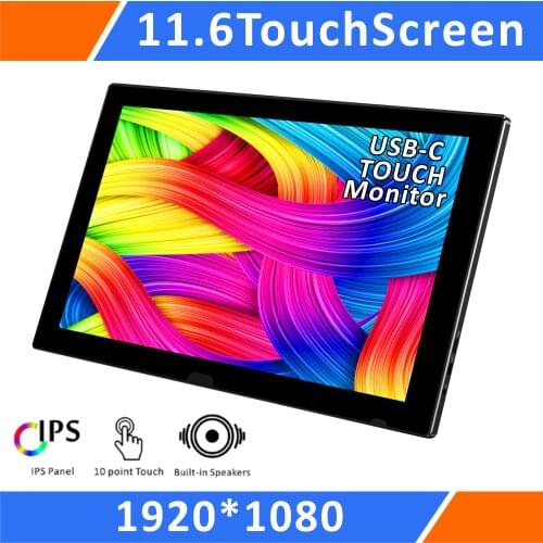 11.6 Inch LCD Screen 1080P FHD USB-C Capacitive Touch Portable Monitor(T116C)