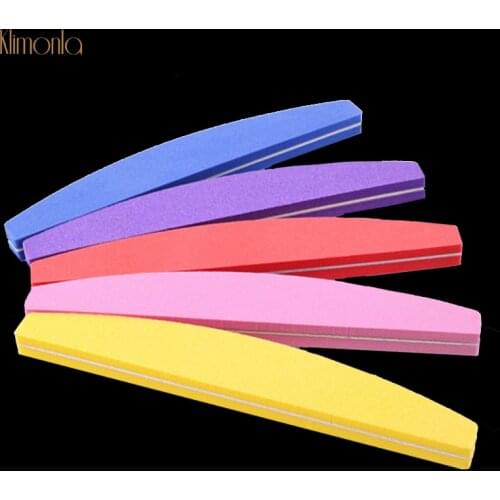 20pcs/lot Nail Sanding Buffer Blocks Files 100/180 Grits Double Side Nail File Grinding Polishing Trimming Nail Art Beauty Tools