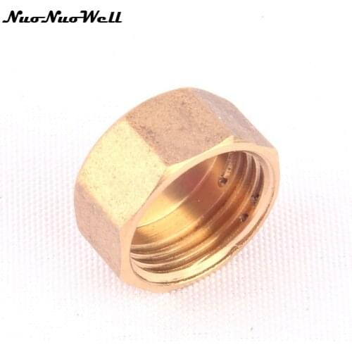2pcs NuoNuoWell Brass 1/2" Female Thread Hose End Connector for Garden Irrigation Water Pipe End Cap Tube Plug Adapter