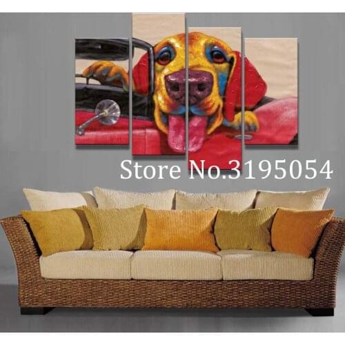 4pcs,Diamond embroidery animals dog mosaic pattern 5d diy diamond painting full drill resin Pictures of rhinestones Hobby crafts