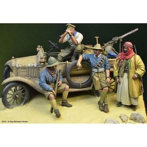 4 resin soldiers and sundries 1:35