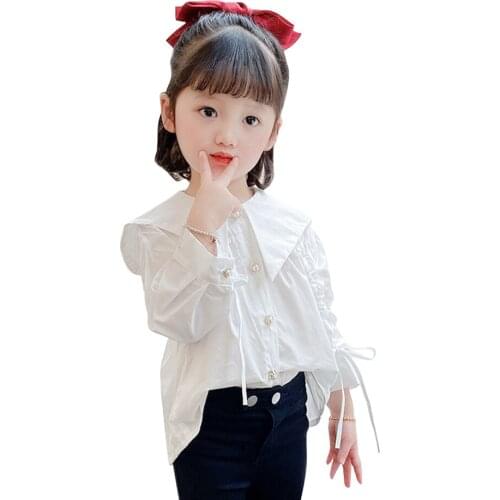 Blouse For Girls Striped Childrens Shirt For Girls Spring Autumn Childrens Shirts For Girl Casual Style Childrens Clothes