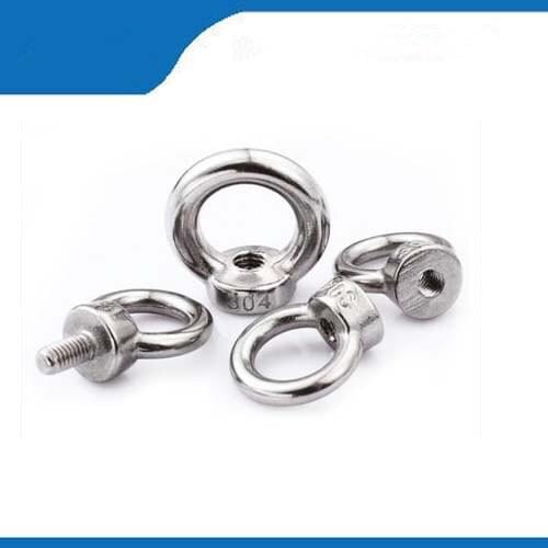 Eyebolt 10pcs/lot M3*9 high stainless steel 304 screw rings Eyebolt hardware ring bolt657 with high quality