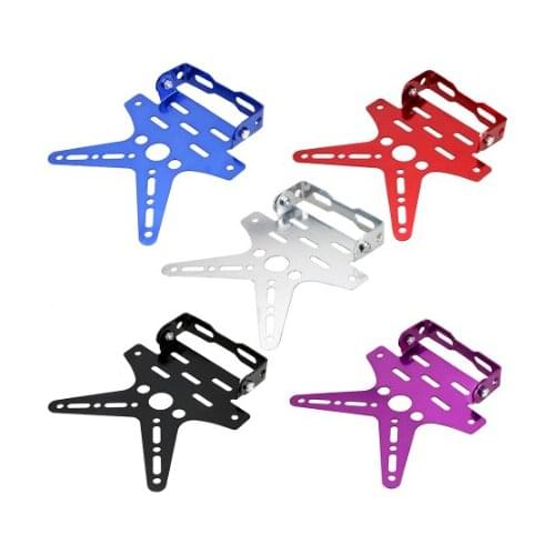 CNC galvanized aluminum alloy rear license plate frame