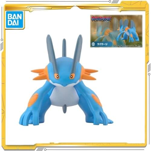 Original Bandai Pokemon Scale World Hoenn Region 1/20 Swampert Pokemon Pikachu Anime Figure Toys Dolls Child Birthday Gift