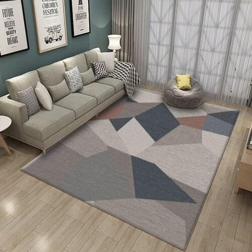Geometric Abstract Living Room Carpet Floor Mat Home Table Rug Bedroom Decor Home Decor Anti-Slip Carpets