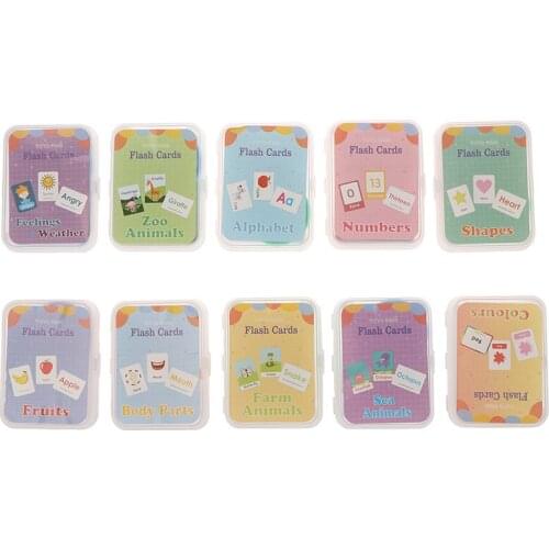 English Flash Card Handwritten Montessori Early Development Learning Educational Toy For Children Kid Gift With Buckle 26 Letter