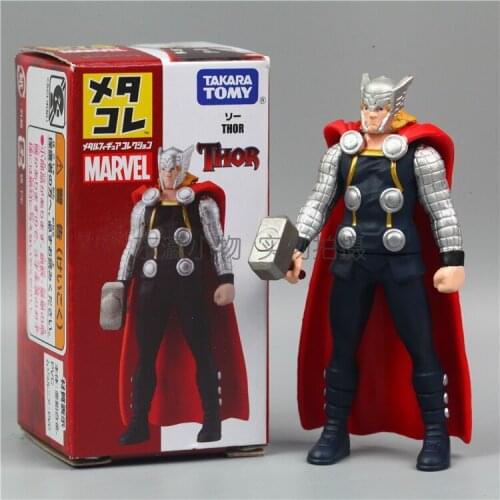 TOMY Alloy Doll TOMICA Toy Ornaments Reunion Movie Avengers Thor Figure Hand-made Action Figure Toys