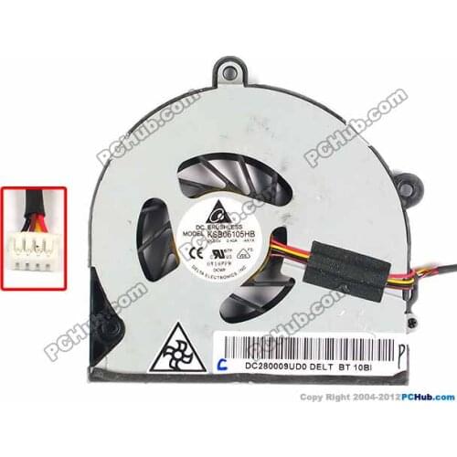 Cpu cooling fan cooler FOR Toshiba Satellite P770 P775 P775-S7100 KSB06105HB-AK1X 4-WIRE DC280009UD0 laptop MF60090V1-C260-S99
