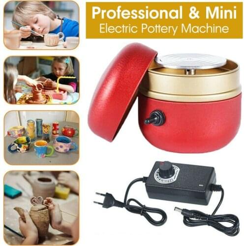 1 Pcs Mini Electric Pottery Wheel Ceramic Machine 6cm Work Clay Art Craft Diy Machine Mini Ceramic Art Machine