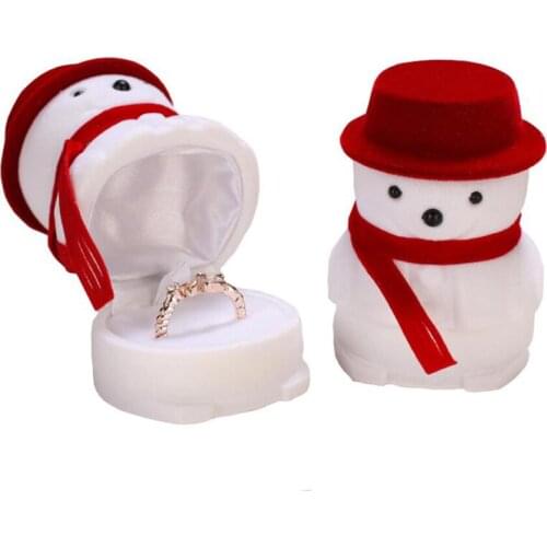 Cute Santa Claus Jewelry Box Storage Bins Jewelry Display Box Holder, Creative Earrings Case Wedding Rings Storage Boxes Gifts