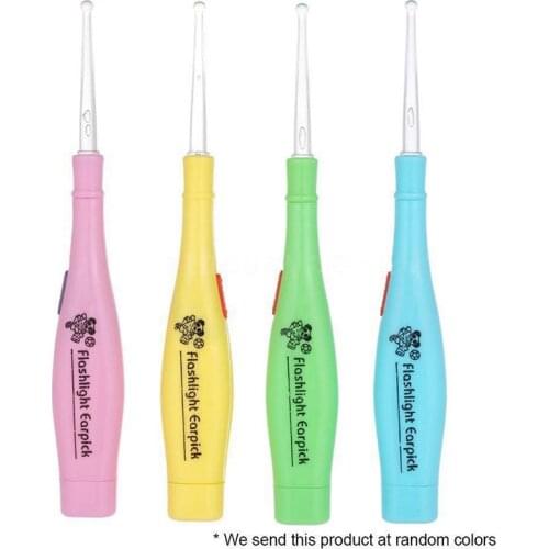 LED Earwax Removal Tool Kit Stainless Steel Earpick Tonsil Stone Extractor SN-Hot