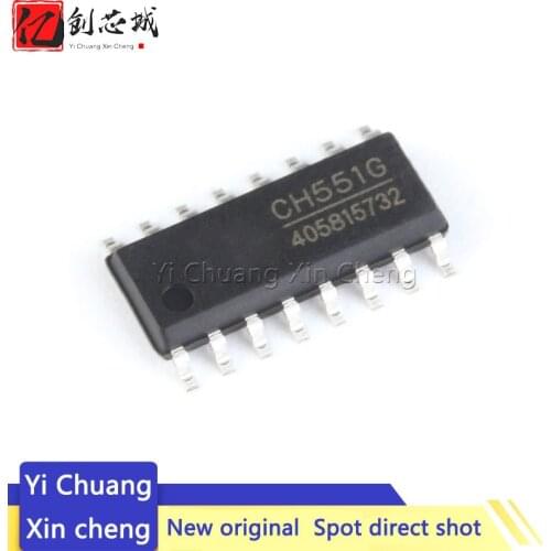 5PCS 100% New CH551G CH552G SOP-16 Chipset