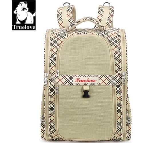 Truelove Dog Carrier Pet Backpack Nylon Small Dog Puppy and Cat Teddy Outdoor Activity Bag Portable backpack Breathable Travel