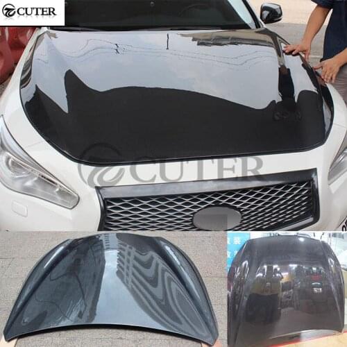 Q50 original style Carbon Fiber Engine Hood for Infiniti Q50 Bonnets engine Covers body kit 2014-2016