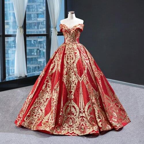 Wedding Dress 2021 New Sexy V-neck Luxury Sweep Train Ball Gown Off The Shoulder Princess Vintage Vestido De Noiva