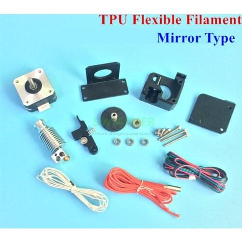 Mirror Type All Metal Titan Aero Extruder V6 hotend Full Kit Direct Drive for 1.75mm TPU Flexible Filament Prusa I3 3D printer