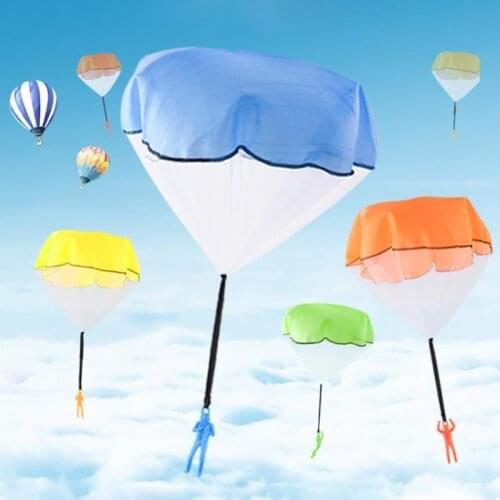 1Pc Hand Throwing Parachute Toy Soldier Outdoor Sports Children Educational Toy