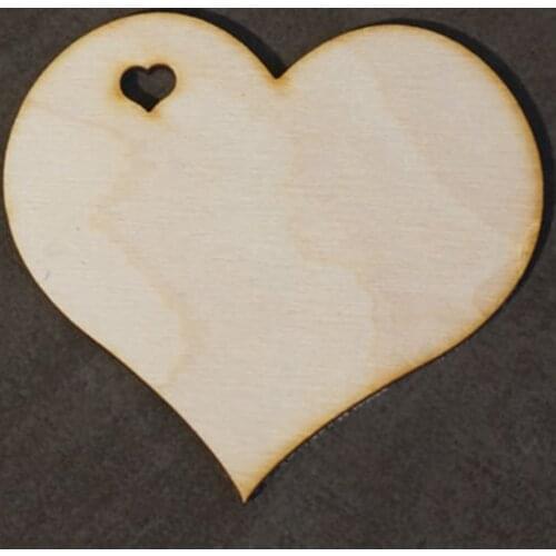 50 pcs wooden hearts plaque wedding favors decoration
