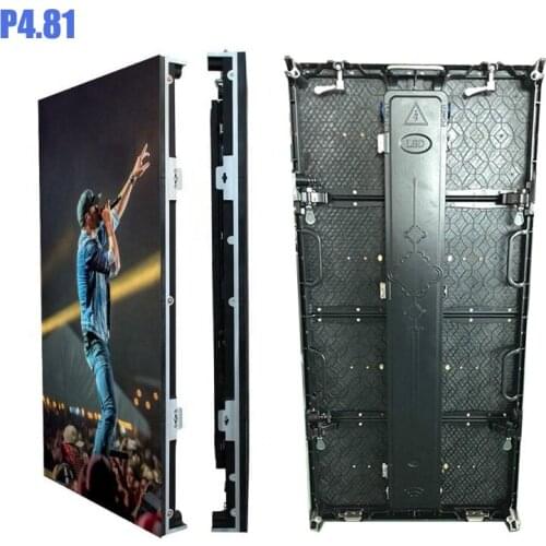 500×1000mm Die casting Aluminum Cabinet P4.81 SMD1921 Full Color Rental Panel Led Display Screen For Outdoor Event