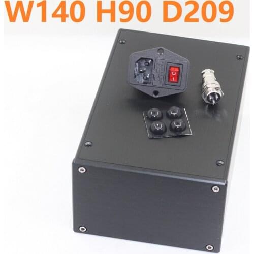 Aluminum Isolated Power Supply Box DIY Preamp Amplifier Chassis Home Audio Enclosure W140 H90 D209