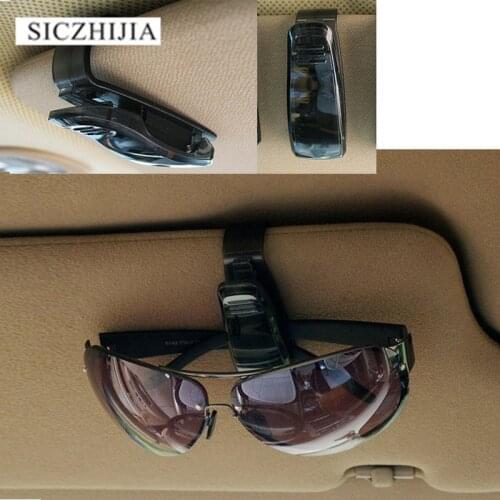 Hot car sun visor glasses sunglasses receipt card holder for Geely Vision SC7 MK CK Cross Gleagle SC7 Englon SC3 SC5