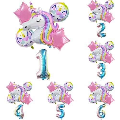 Unicorn Birthday Party Decor Kids Unicorn Party Favor Unicorn Balloons Unicornio Wedding Decoration Baby Shower