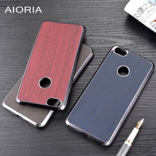 Wooden design case for Xiaomi Redmi Note 5A Prime 3+32GB soft Chromed TPU material & wood PU leather skin covers coque fundas