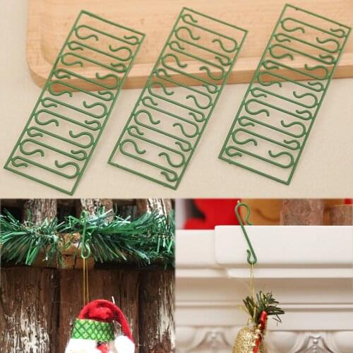 For Home Dolls Santa Claus Hanging Hooks Christmas Ornaments Hooks Pendants Christmas Tree Decoration 10PCS/50PCS/100PCS