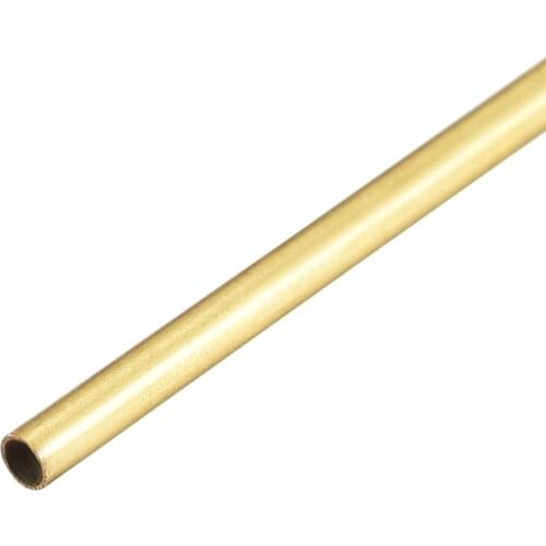 Uxcell Brass Round Tube 300mm Length 2mm OD 0.2mm Wall Thickness Seamless Straight Pipe Tubing