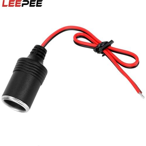 LEEPEE 12~24V 15A 200W Plug Receptacle Charger Cable Socket Interior Accessories Plug Connector Adapter Car Cigarette Lighter