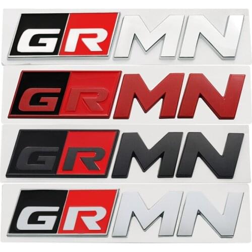 3D Metal GR MN Racing Emblem Sticker Badge Decal For Toyotas TRD SPORT Supra GR YARiS RS REIZ COROLLA Camry VIOS car styling