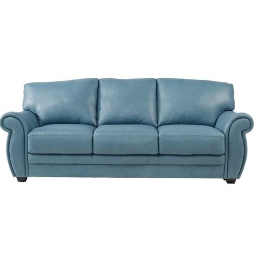 Living Room Sofa set furniture real genuine cow leather sofas puff asiento muebles de sala canape 3 seater shape sofa cama