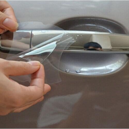 Car Door Handle Scratches Stickers for suzuki grand vitara tiguan mitsubishi lancer 10 ix35 nissan note chery tiggo bmw e46