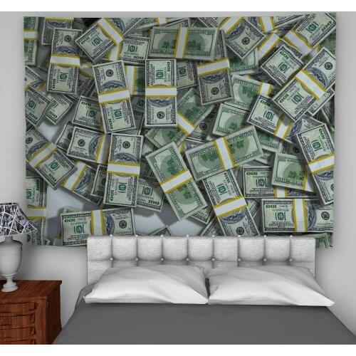 Money Franklin Wall Hanging Tapestry Psychedelic Bedroom Home Decoration