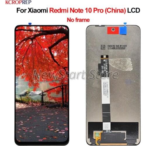 Original For Xiaomi Redmi Note 10 Pro China Version LCD Display Touch Screen Digitizer Assembly 6.6" For Redmi Note 10 Pro lcd