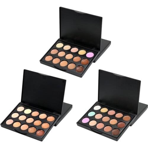 15 Colors Face Concealer Palette Cream Contour Makeup Up Make Concealer Professional Palette Concealer Makeup N3H2