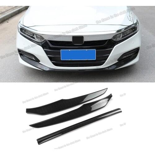 Lsrtw2017 Car Front Engine Hood Trim Head Grill Decoration for Honda Accord 10th 2018 2019 2020 2021 Accessories Auto Styling