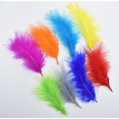 20Pcs/Lot Marabou Turkey Feathers White Pheasant Feathers for Crafts Feathers for Jewelry Making Wedding Feathers Decoration