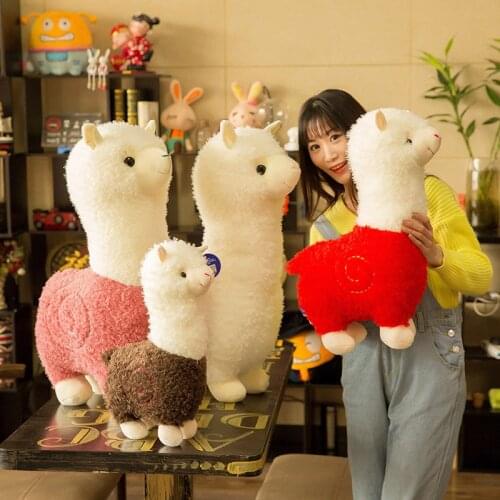 Plush Toy Alpaca Doll Comfortable Lying Pillow Cute Doll Creative Gifts Simulation Animal Peluche Party Decoration Birthday Gift