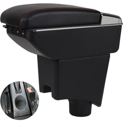 Armrest Box For Renault Logan 1-2 Armrest Box Armrest In Car Storage Box For Logan PU Leather