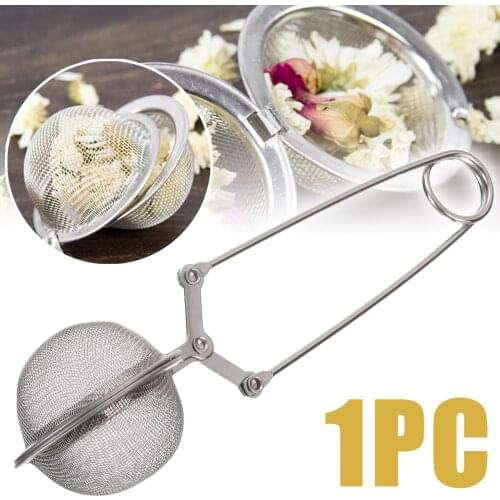 Stainless Steel Tea Filter Infuser Ball Shape Mesh Spoon for Tea Tea Leaves soup Coffee Filter Long Handle Teaware Coffeeware