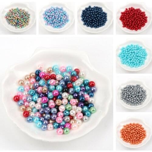 Mixed Pearl Beads Imitation Acrylic Spacer Ball Beads Fit Jewelry Making DIY 6mm 8mm 10mm
