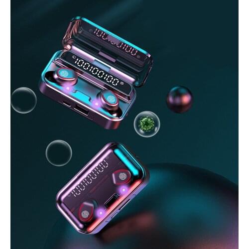 Ture Wireless 9D Hifi 2000mAh Bluetooth 5.1 TWS Earbuds Sweat Proof CVC 8.0