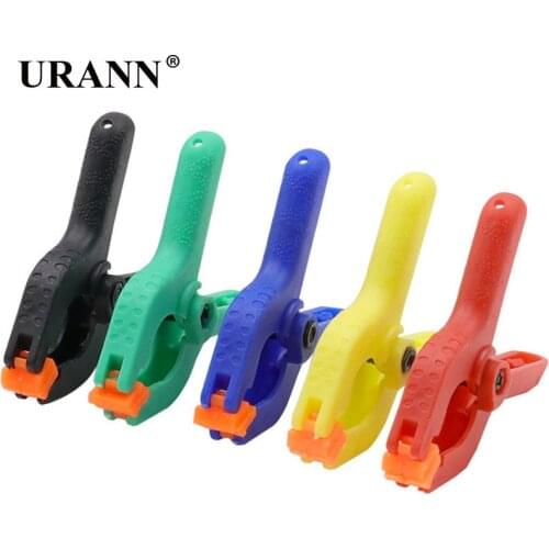 URANN 10pcs 2 inch Spring Clamps DIY Woodworking Tools Plastic Nylon Clamps For Woodworking Spring Clip Photo Studio Background
