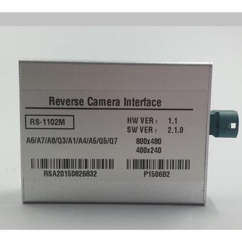 Plug and Play Car Reverse Camera Installation Parking Sensor Video Interface For A5 B8 MMI 3G Basic Low With Parking Guidelines