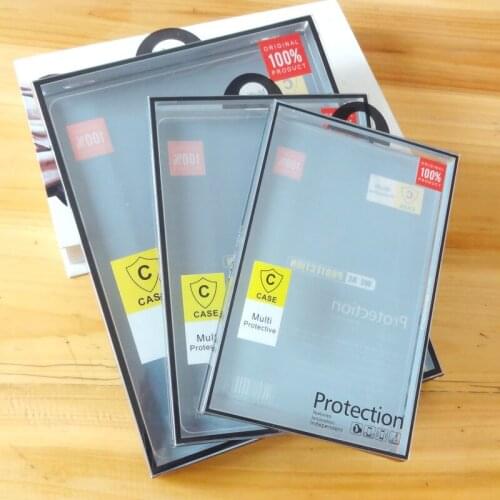 100pcs New fashionl pvc packaging box for iPad air 5 4 3 ipad mini leather cover for Samsung Tab leather 10''case packaging pack