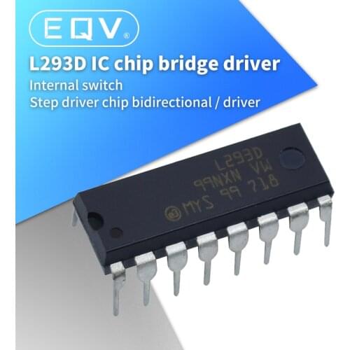 5pcs L293D L293 DIP-16 100%New Original PUSH-PULL FOUR CHANNEL DRIVER WITH DIODES