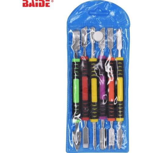 6 in 1 Metal Spudger Set Pry Tool Removal Opening Pry Repair Tools Kit for Phone Computer Hand Tool Sets Double Heads Fix Tool